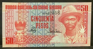 GUINEA-BISSAU, 1990, 50 PESOS, Billete/Paper Money, uncirculated, clean/crisp - Picture 1 of 2