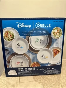 Corelle® Disney Mickey & Friends 16- Piece Dinnerware Set New & Sealed Box - Picture 1 of 5