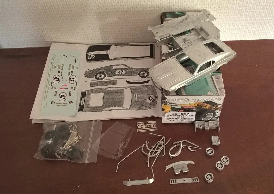 1-43 Ford Mustang BOSS 302 British ESCC #47 Leech metal kit to built SMTS B01 - Immagine 1 di 2
