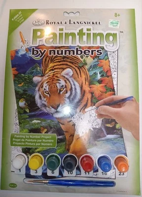 Kit de pintura pequeña Royal & Langnickel(R) por número 8,75"X11,75"- al acecho Foto 1 de 4