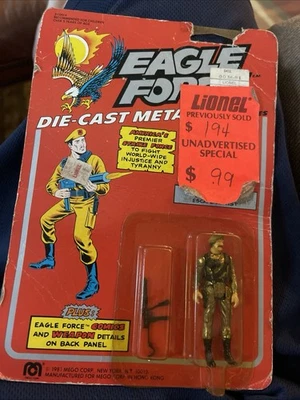 Vintage 1981 " The Cat" Eagle Force Die-Cast Metal  Action Figure by Mego MOC - Image 1 of 4
