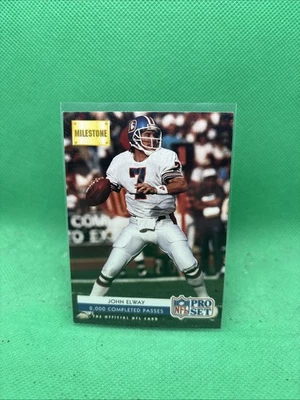 1992 Pro Set - Milestone #25 John Elway Denver Broncos - Image 1 of 2