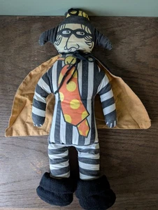 Vintage 1970s McDonald's Hamburglar Stuffed Plush Pillow Mascot Doll 16" READ - Picture 1 of 12