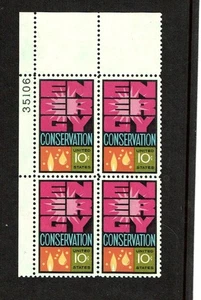 1974 U.S. Commem 10 Cent ENERGY Plt# Blk of 4 Sc#1547 M/NH/OG GEM! - Picture 1 of 1