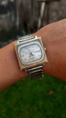 Vintage Nelson Snow Ondina Mechanical Watch | Day-Date | 21 Jewels |  Men - Image 1 of 4