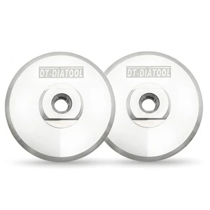 Almohadilla de respaldo de aluminio 2 piezas Almohadilla de respaldo de gancho y bucle de 4 pulgadas 5/8-11 eje - Imagen 1 de 5