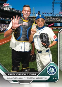 2025 Topps Now Randy Johnson & Ichiro Card #542-IN STOCK SHIPS TODAY - Picture 1 of 1