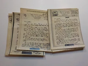 14 cartas por correo en V de la Segunda Guerra Mundial 989th Military Police Co. Lote Cumberland Maryland De Colección Segunda Guerra Mundial - Imagen 1 de 2