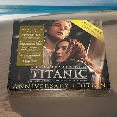 TITANIC Anniversary Collector’s Edition Soundtrack 2012 4-Disc CD Set SEALED - Image 1 of 4