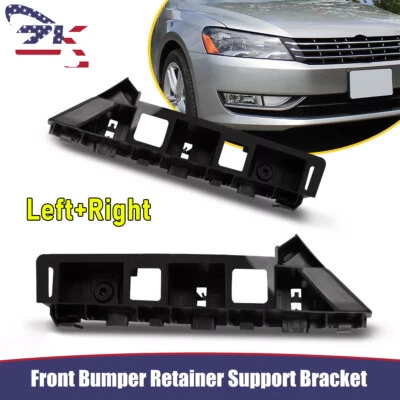 For 2012-2015 Volkswagen Passat Pair Front Bumper Retainer Support Bracket Set — 第 1/4 张图片