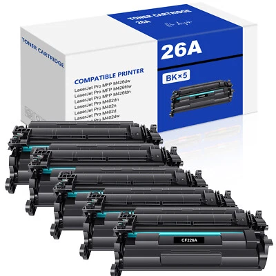 Lote de tóner negro CF226A CF226X para HP 26A 26X LaserJet Pro M402dn M402dw M426fdw Foto 1 de 4