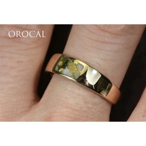OROCAL Gold Quartz Men's Ring - Picture 1 of 6