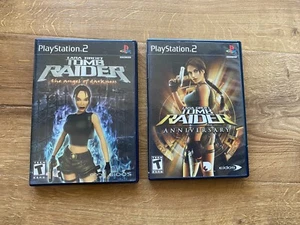 2x Sony Playstation 2 - PS2 Tomb Raider (Angel of Darkness, Aniversario) Funciona - Imagen 1 de 5