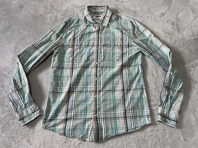 Levi's Western Check Shirt Long Sleeve Pearl Snap Buttons Size Medium - Image 1 of 4