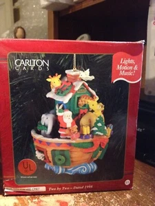 NEW  Carlton Cards Noah's Ark Ornament Two by Two Christmas - Picture 1 of 2