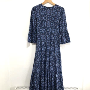 Cefinn Luna Bio-Baumwolle Maxikleid Shibori-Druck Taille zum Binden Schößchen Rock UK 12 - Bild 1 von 24