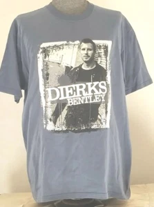 Dierks Bentley Concert T-Shirt Venues Listed Size XL Gray Anvil Extra Large 2007 - Picture 1 of 4