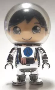 Ryans World Chrome Silver Astronaut Space Suit 3" Blue "R" Figure Bonkers Toy G1 - Picture 1 of 11