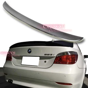 Carbon Fiber BMW 2004-2010 E60 high kick performance type trunk spoiler ◎ - Picture 1 of 3