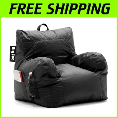 Versátil Silla Grande Bolsa de Frijoles en Negro con Soporte para Bebidas - Perfecto para Juegos Foto 1 de 4