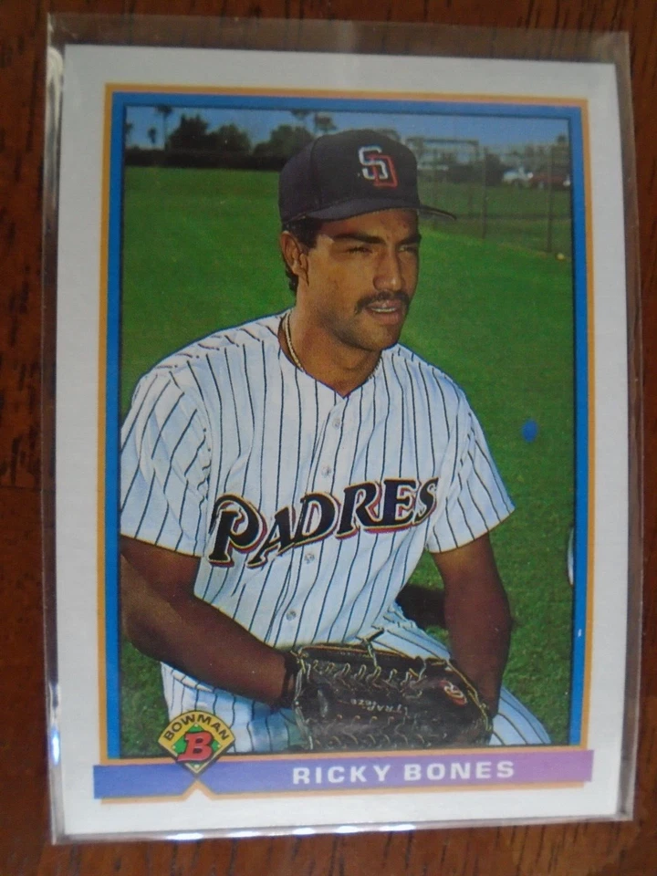 RICKY BONES SAN DIEGO PADRES 1991 BOWMAN BASEBALL CARD #643 - Image 1 of 1