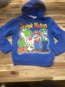 Super Mario Pullover Hoodie 9 Child Sweatshirt Yoshi - Picture 1 of 3