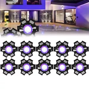 3W 700mA High Power 365nm/395nm UV LED chip bombilla COB cuentas de luz luz luz negra - Imagen 1 de 18
