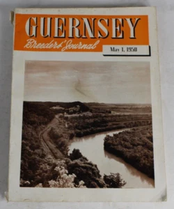 Guernsey Breeders Journal May 1, 1950 Cow Calf Bull Farms Cattle Dairy Ads - Imagen 1 de 24