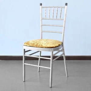 Terciopelo Aplastado Chiavari Silla Funda de Cojín Suave Elegante Asiento Boda - Imagen 1 de 44