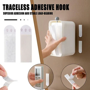 12 Pair Picture Hanger Strips Heavy Duty Wall Hang Strips Removable Nail-free - Picture 1 of 12