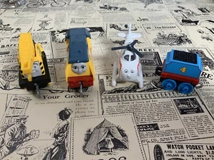 Thomas the Train Friends Harold, Kevin, Rebecca and Number 4 Train Tender - Picture 1 of 4