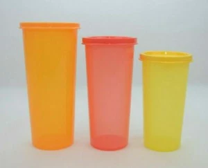 Tupperware Tumbler Bouquet 12 Piece Orange/Red/Yellow New - Picture 1 of 6