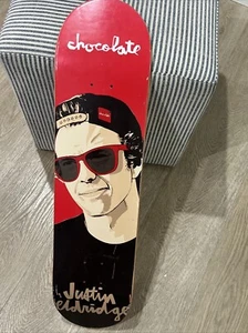 "Tabla de skate Justin Eldridge vintage chocolate 8"" rara difícil de encontrar" - Imagen 1 de 8
