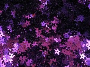Lentejuelas Estrellas 8mm Metálico Púrpura 25g Hágalo Usted Mismo Artesanía Arte Adorno - Imagen 1 de 2