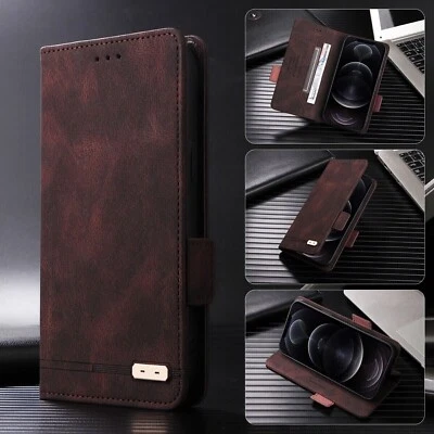 For OnePlus Nord 4 Luxury Retro Flip Leather Soft Rubber Cover Wallet Stand Case - Image 1 of 4