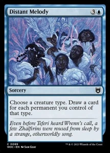 MTG - DISTANT MELODY - Wilds of Eldraine Com (C) - Picture 1 of 1