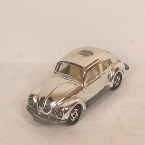 1977 Tomy Tomica Volkswagon Beetle VW Rare Chrome 1:60 Scale Made In Japan
