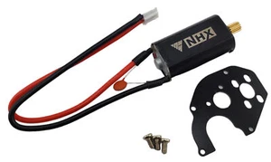 NHX RC Fast Mini Brushed Motor w/Brass 11T Gear Modified Plate for SCX24 - Black - Picture 1 of 3