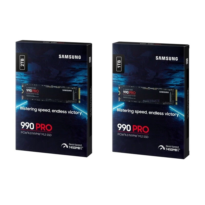 Samsung 990 PRO 1TB 2TB 4TB PCIe 4.0 NVMe M.2 SSD Internal Solid State Drive New - Image 1 of 1