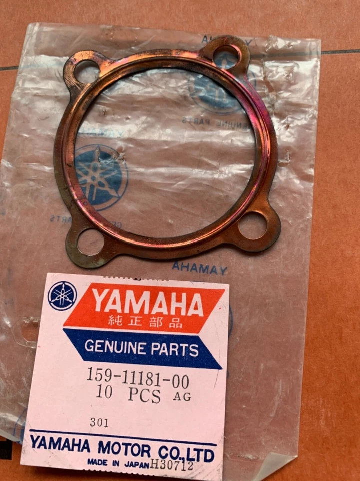 NEW Yamaha motorcycle cylinder head gasket 159-11181-01 1965 1966 YM1S - Image 1 of 1