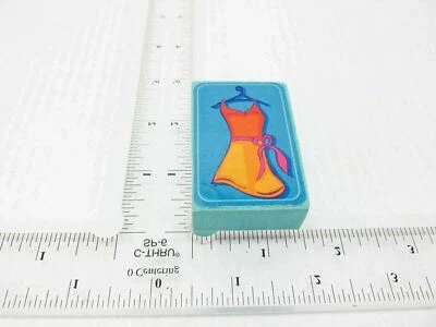 Party Dress Summer Fashion Ribbon Rubber Stamp - Stamp Set C12 - Image 1 of 4
