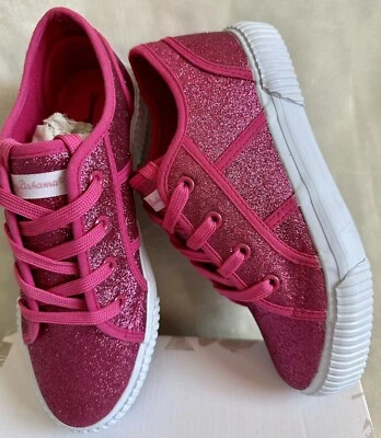 Girl’s Shoes Tommy Bahama Kids Sneakers Size 4 Glitter Fuchsia Soft Lace Up New - Image 1 of 4