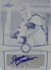 2013 Leaf Power Showcase Autographs Printing Plates Black #JJ1 Jenner Jackson/1