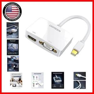 Portable 2-in-1 Mini DP to HDMI VGA Adapter for Enhanced Visual Connectivity - Picture 1 of 11