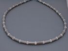 Titanium Titan Collier Halskette Howlith weiß Silber kurze lange Herren Damen 3