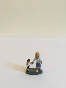 MINIATURE DOMINIQUE GAULT J CARLTON FIGURINE PARIS PROVENCE WOMAN AND CHILD ART - Picture 1 of 5