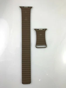 Oryginalny skórzany zegarek Apple Watch Series 10 9 8 44MM 45MM 46MM 49MM jasnobrązowy - Zdjęcie 1 z 10