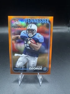 2024 Topps Chrome #189 - Eddie George Orange Refractor /25 Titans - Bild 1 von 3