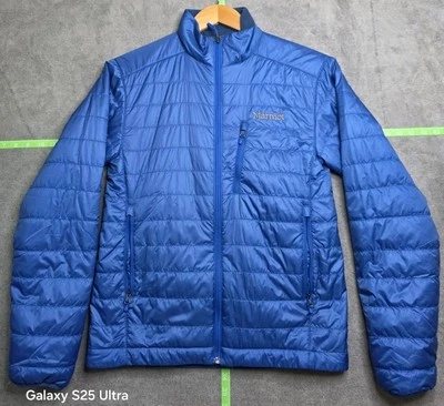 Marmot Calen Jacket Men's Small Blue Sapphire Quilted Puffer Insulated 730702775 - Image 1 of 4
