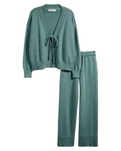 NUEVO SIN ETIQUETAS Free People Playa Solar Suéter Conjunto de 2 Piezas Talla Pino Brezo $128 Talla m - Imagen 1 de 8
